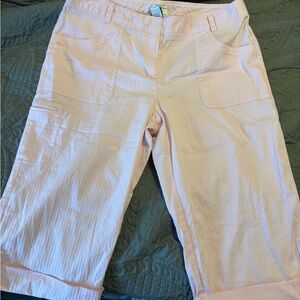 Izod Stretch Light Pink Capri Pants